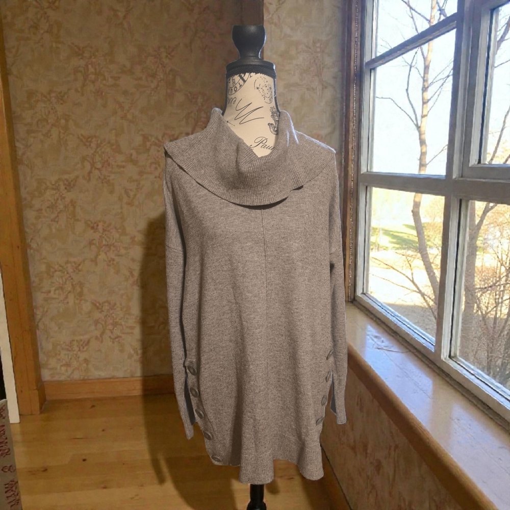 Red Brand Light Gray Women's Cowl Neck‎ Sweater
